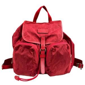 GUCCI Red Backpack